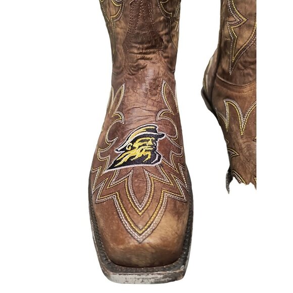 NCAA Appalachian State Mountaineers Embroidered Distressed Men's Gameday Boots‎ - Picture 3 of 15